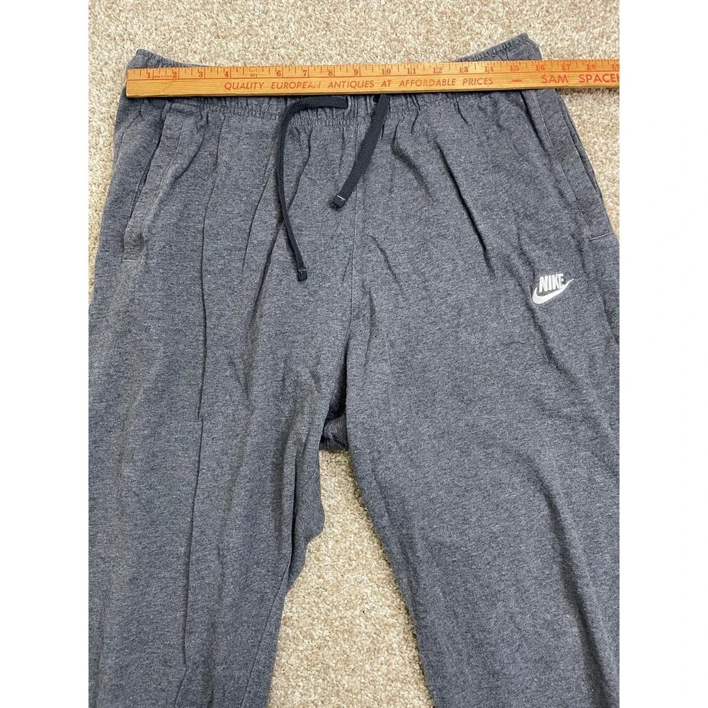 Nike Men  XXL Gray Sweatpants Embroidered Essential Gym Athletic Drawstring Pant